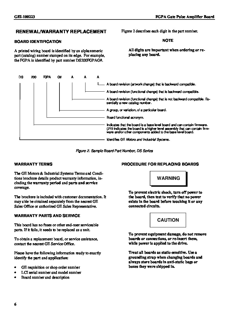 First Page Image of DS200FGPAG1AKD Renewal and Replacement.pdf